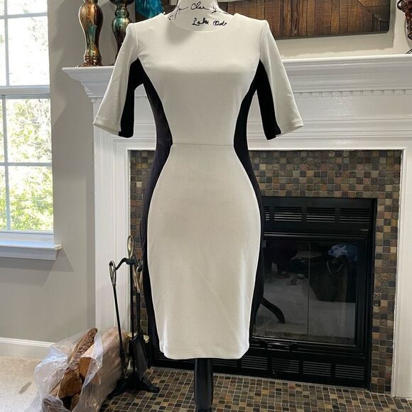 BISOU BISOU Black White Dress 8 - Picture 1 of 7
